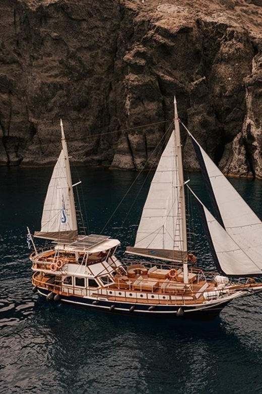 Adonis Luxury Schooner Santorini Full Day Cruise - Onboard Experience