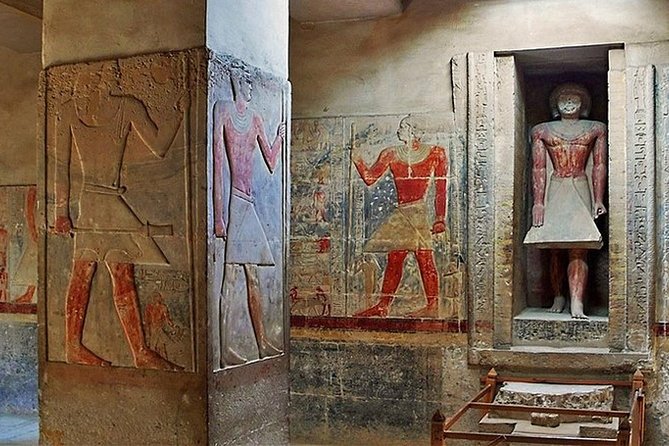 All Saqqara Treasures (Pyramids and Tombs) and the Underground Serapeum - Pyramid of Unas