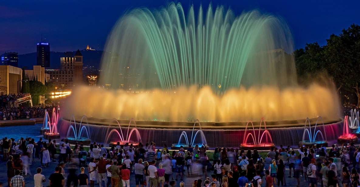 Barcelona Cable Car Sky Views, Magic Fountain & Castle Visit - Transportation and Accessibility