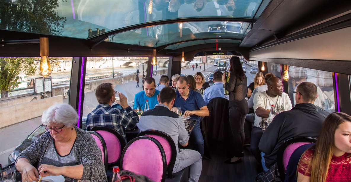 Bus Tour Champs Elysées With 3-Course Dinner & Champagne - Inclusions