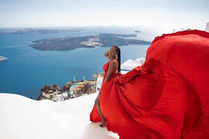 Flying Dress Photoshoot Tour in Santorini & Pick up - Important Considerations