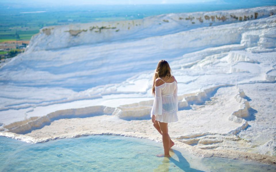 From Alanya: Pamukkale and Hierapolis Day Trip With Lunch - Exploring Pamukkales Calcium Formations