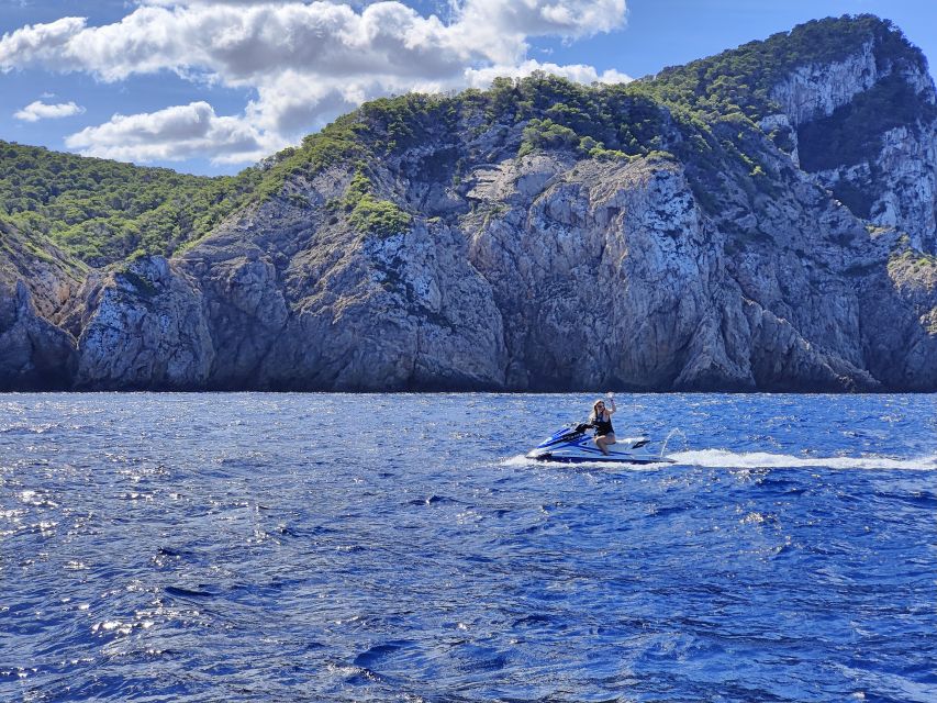 From San Antonio: Jet Ski Tour to Cala Aubarca With Swimming - Highlights of the Tour