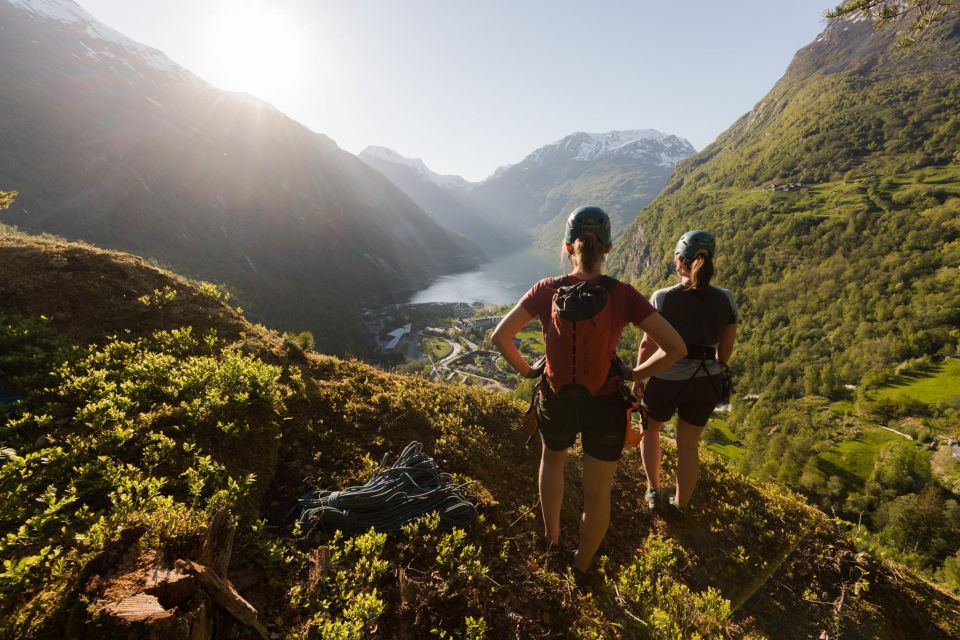 Geiranger: Rappelling Tour With Epic View - Rope Security and Aid Climbing