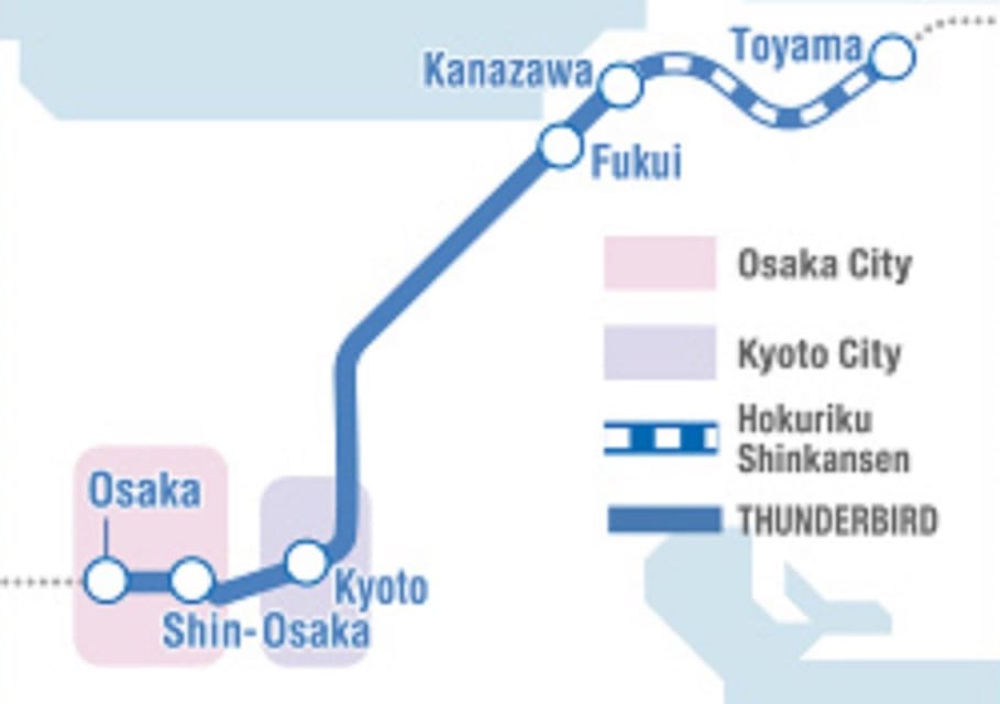 JR West Thunderbird Train - Hokuriku One Way Ticket - Connectivity and Efficiency