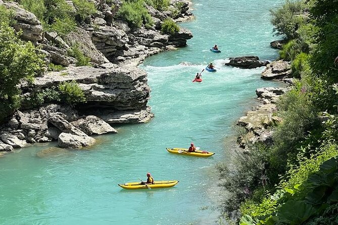 Kayaking in the Vjosa River, Albania Kayak Permet, Gjirokaster (ARG) - Personalized Tour Experience