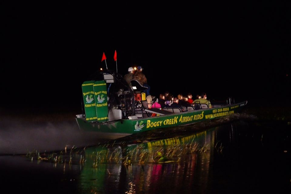 Kissimmee: Boggy Creek Airboats Adventures Night Tour Ticket - Safety and Comfort