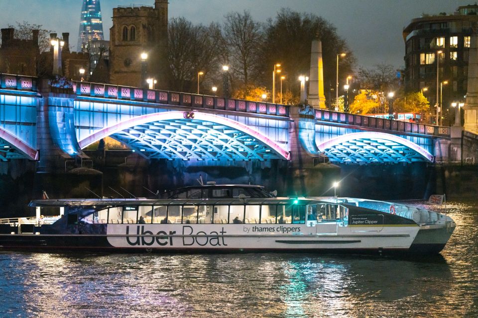 London: Uber Boat Single Trip and London Cable Car - Booking and Cancellation