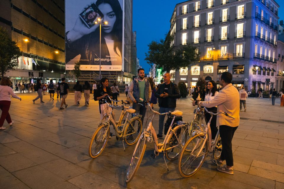 Madrid: Guided Night Bike Tour_The Bohemian XIX- XX Century - Tour Highlights