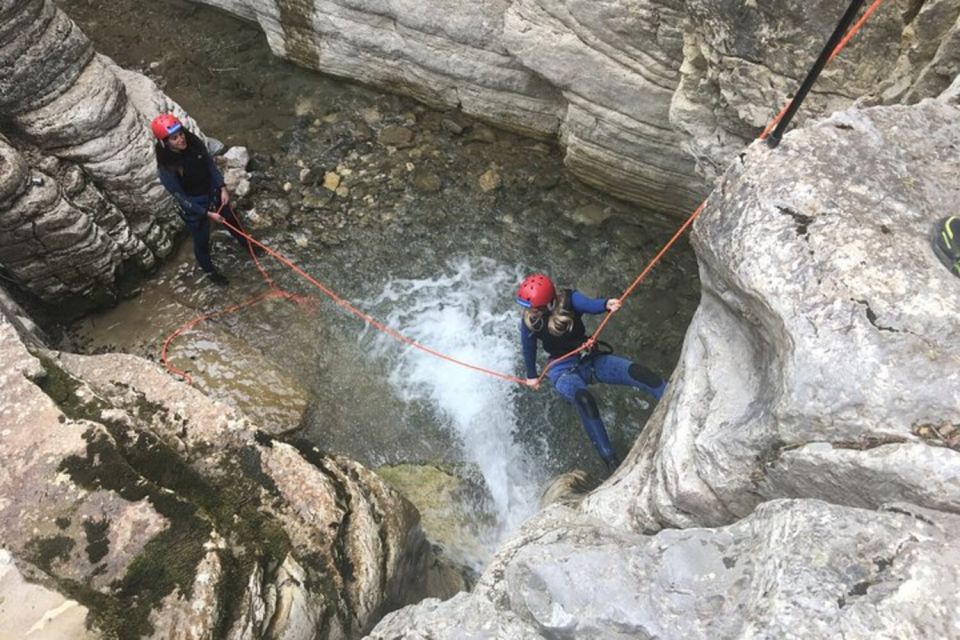 Megalo Papingo: Canyoning With Rappel Section B - Safety and Equipment