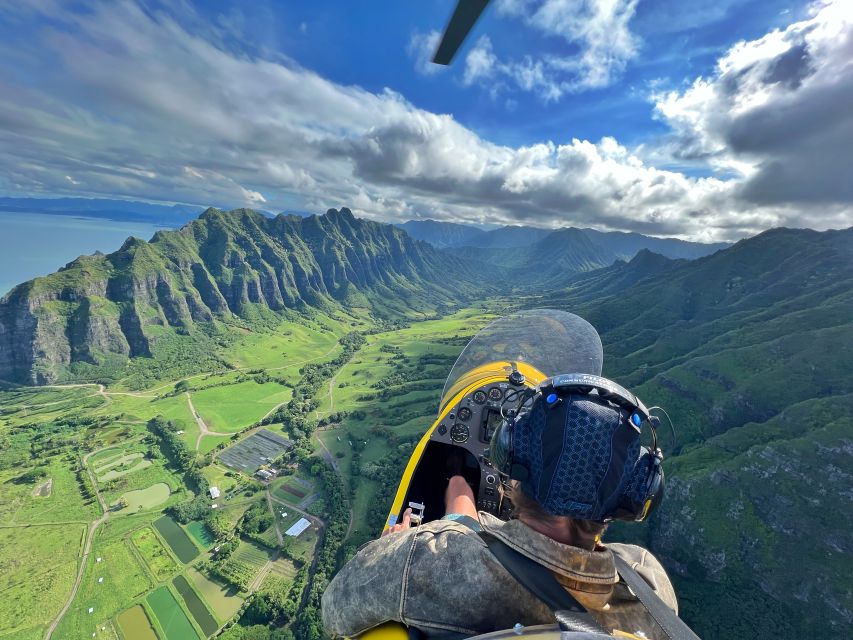 Oahu: Gyroplane Flight Over North Shore of Oahu Hawaii - Rugged Mountain Vistas