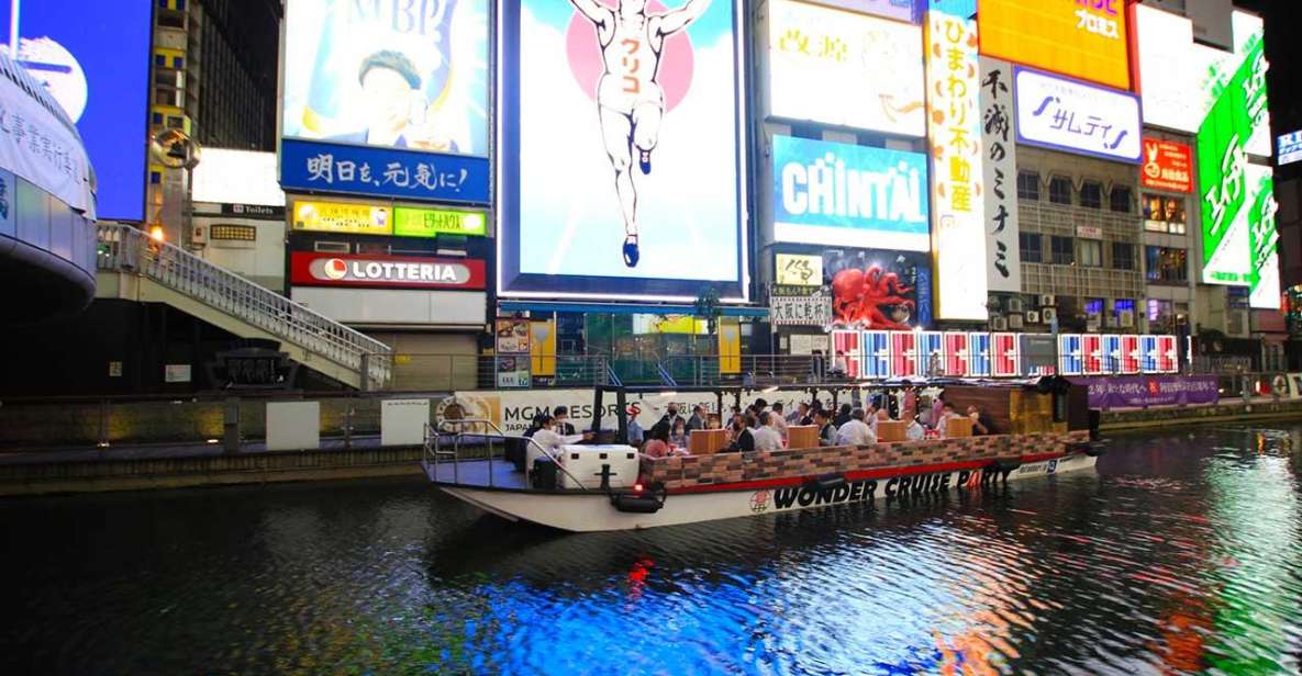 Osaka: Dotonbori District Sightseeing Cruise & Beer Discount - Meeting Point and Availability