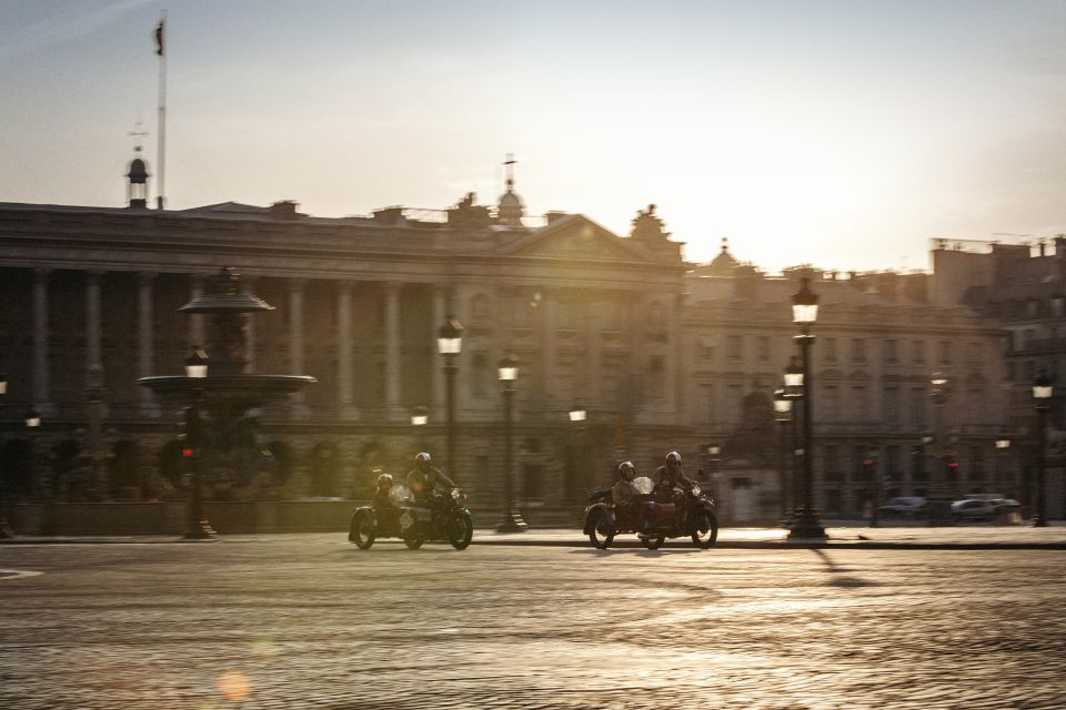 Paris: Romantic Sidecar Tour by Night With Champagne - Guided Tour With Local Insights