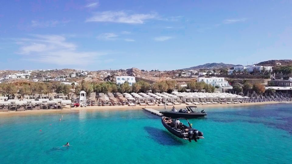 Private Boat Cruise to the South Coast of Mykonos - Included Amenities