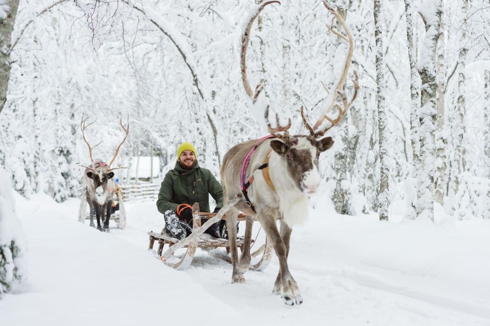 Rovaniemi: Santa Claus Village, Husky & Reindeer Sled Ride - Meeting Santa Claus