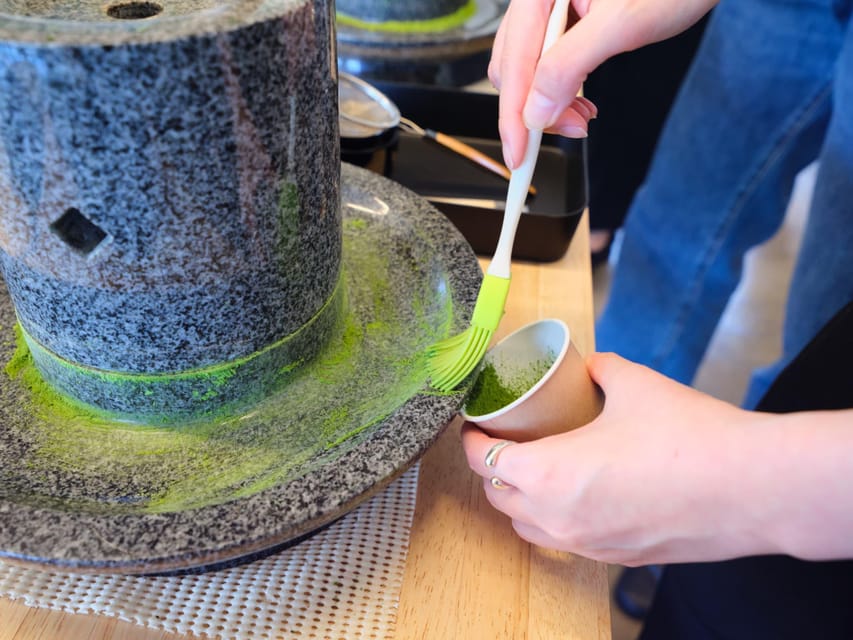 Summer Only: Grinding & Arranging Matcha Experience - Inclusions