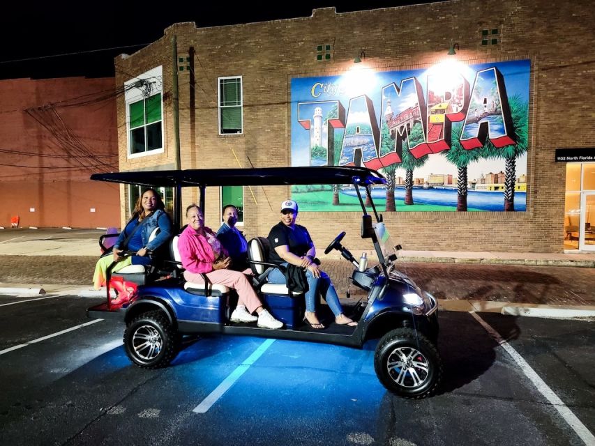 Tampa: Night of Lights Tour by Electric Golf Cart - Tour Route and Attractions