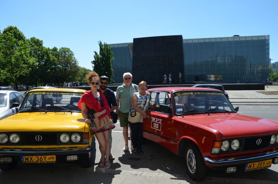 Warsaw Jewish Heritage Private Tour in Retro Fiat - Key Locations Visited