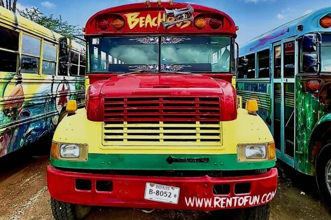 4 Hours Open Air Party Bus Tour With Beach Stop in Caribbean - Key Points