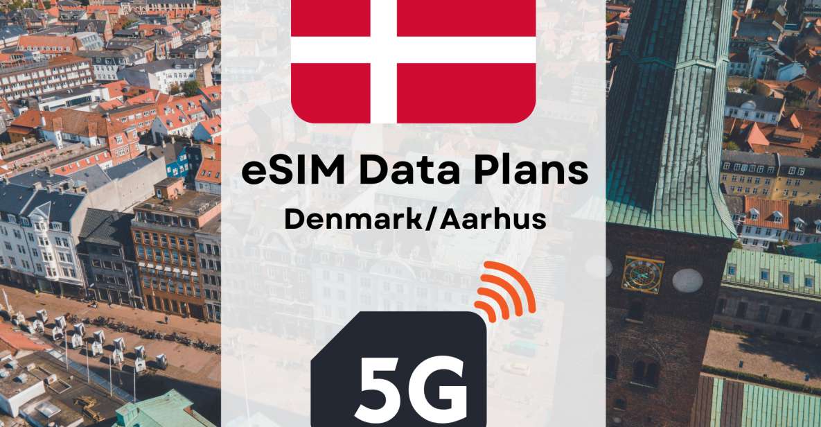 Aarhus: Esim Internet Data Plan for Denmark 4G/5G - Booking and Payment