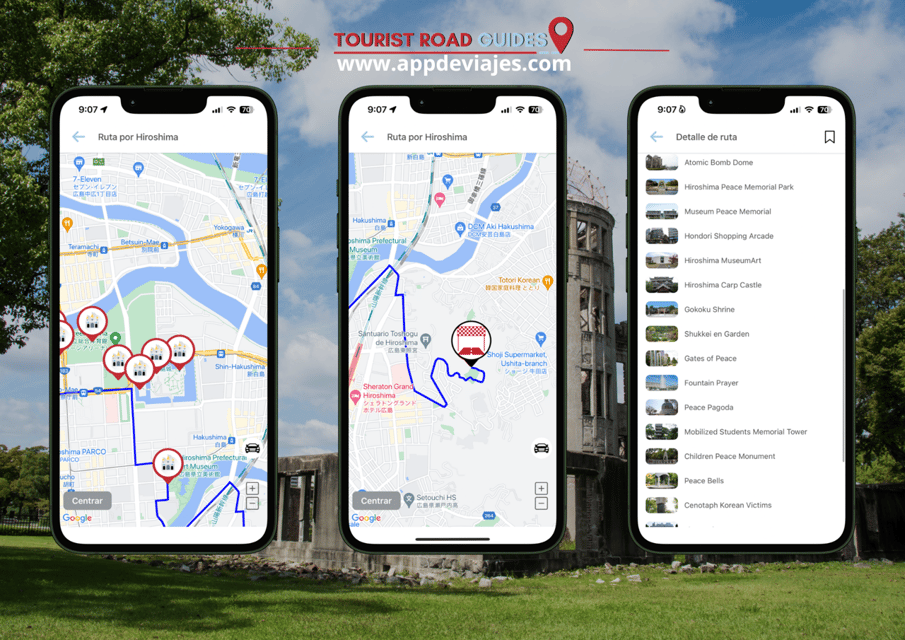 App Self-Guided Audio Guide Routes Visit Hiroshima - Customizing Routes and Travel Plans