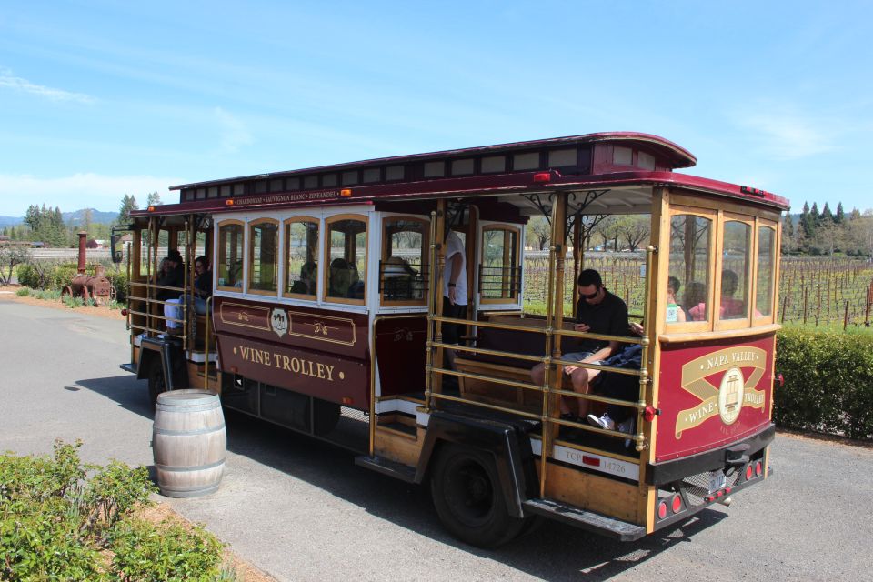 Napa Valley: Wine Tasting Tour by Open Air Trolley & Lunch - Visiting Three Napa Wineries