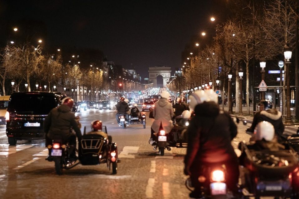 Paris: Romantic Sidecar Tour by Night With Champagne - Highlights of the Sidecar Adventure