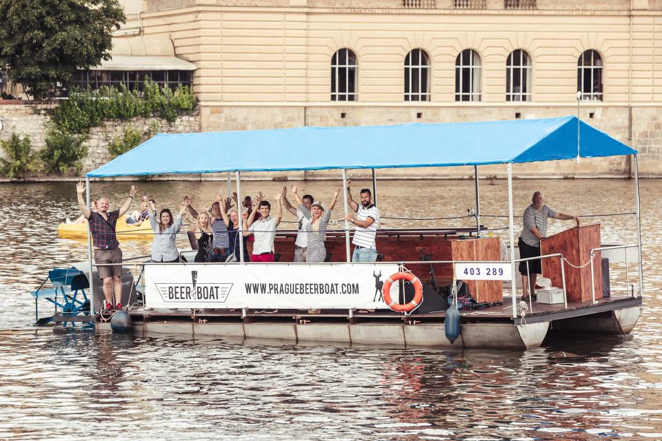 Prague: Private Cycle Boat River Tour With Beer or Prosecco - Scenic Highlights