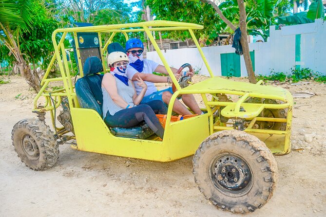 Punta Cana Buggy + Cave Dip, Beach Swim + Party Boat & Snorkel - Hotel Pickup and Drop-off