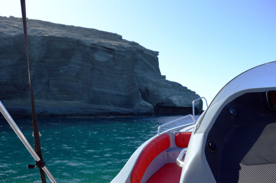 Santorini: Thirassia and Santorini Caldera Speedboat Cruise - Swimming and Exploration