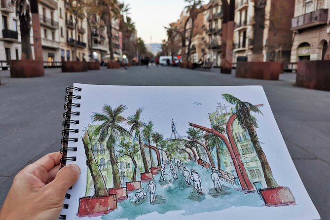 Workshop to Learn Drawing and Watercolor in Charming Places - Explore Barcelonas Charm