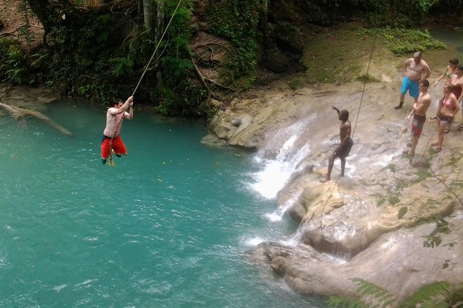 Blue Hole, Dunns River Falls Luminous Lagoon Excursion From Montego Bay - Dunns River Falls