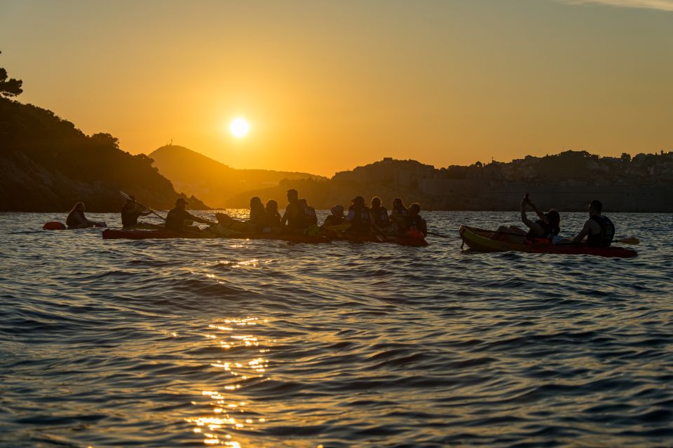 Dubrovnik: Guided Sunset Sea Kayaking With Snacks and Wine - Safety and Restrictions