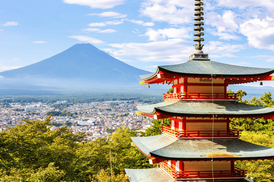 From Tokyo: Mount Fuji and Fuji 5 Lakes Private Guided Tour - Chureito Pagoda