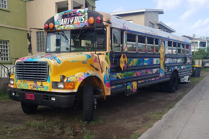 Half Day St. Kitts Party Bus City Excursion and Beach - Bus Amenities