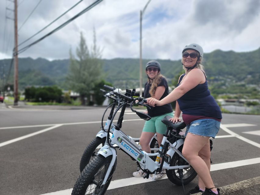 Oahu: Waikiki E-Bike Ride and Manoa Falls Hike - Stops and Refreshments