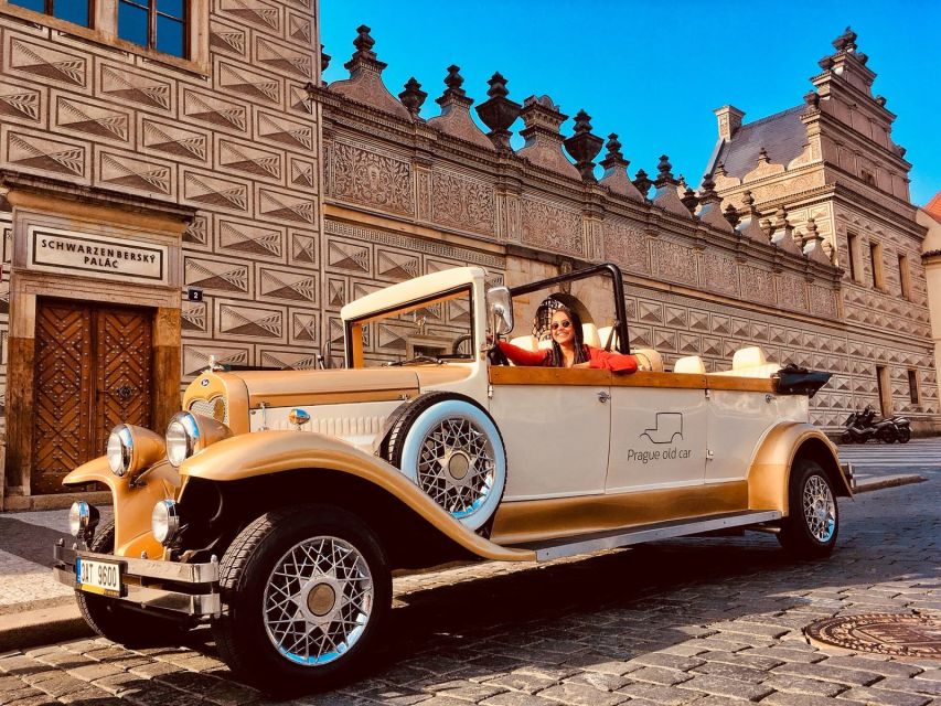 Prague: Fairytale Karlstejn Castle in Retro-Style Car - Seeing the Sights