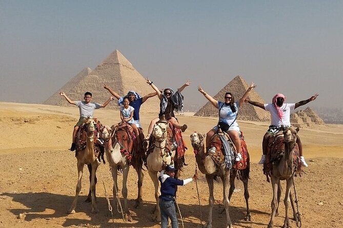 Private Giza Pyramids Sphinx Memphis Saqqara Lunch and Camel - Frequently Asked Questions