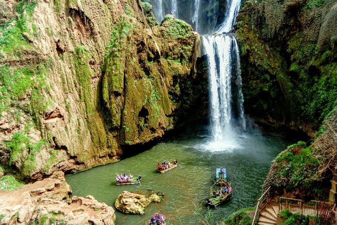 Small Group Ouzoud Waterfall Guided Tour Boat Ride From Marrakech - Tour Duration and Group Size