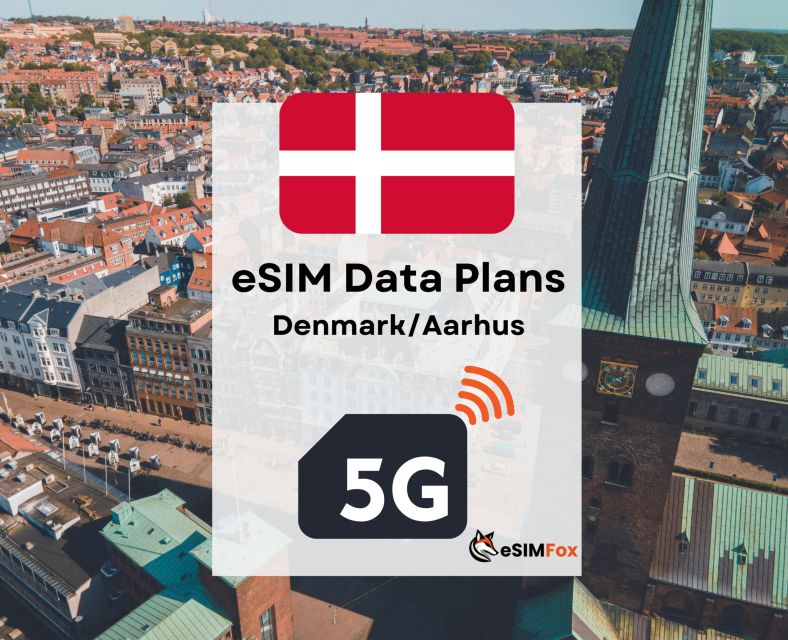 Aarhus: Esim Internet Data Plan for Denmark 4G/5G - Data Package Highlights