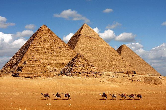 Cairo Layover Tour to Giza Pyramids Egyptian Museum and Khan Khalili Bazaar - Optional Camel/Horseback Ride