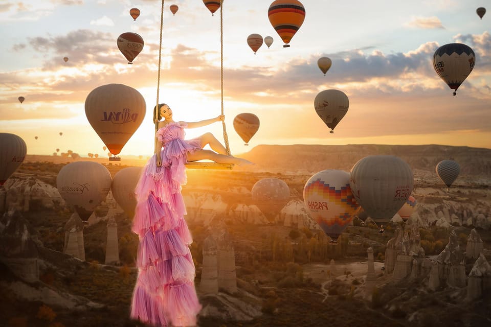 Cappadocia: Taking Photo With Swing at Hot Air Balloon View - Transfer From Hotel to Location