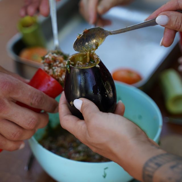 Chania Cooking Class-The Authentic - Enjoying the Created Dishes