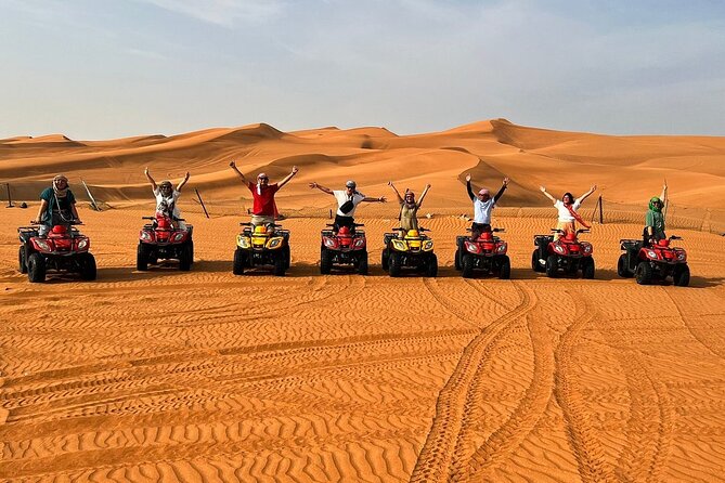 Combo:Private Desert Safari + Dinner & ATV Self-Drive/Quad Bike - Sunset Photostop and Activities