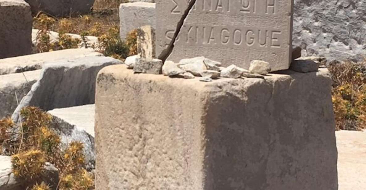 Delos Synagogue: Jewish Heritage Private Tour From Mykonos - Guided Tour of Site