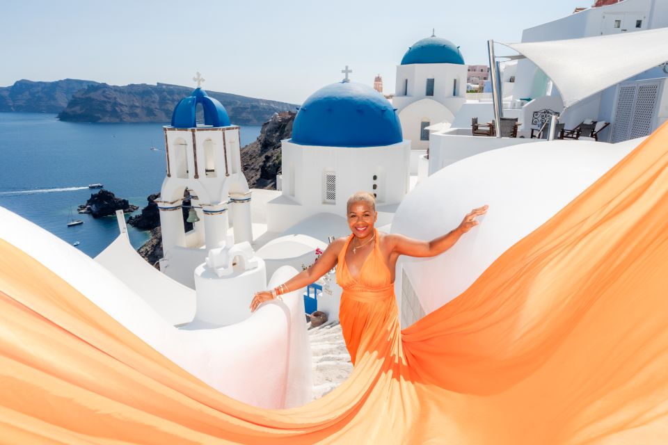 Flying Dress Santorini Photoshoot - Pricing and Cancellation Policy