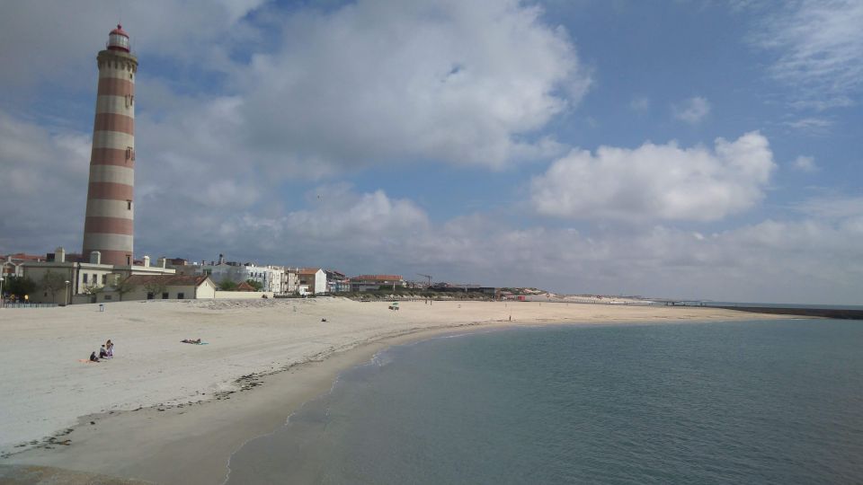 From Aveiro: Barra Beach Lighthouse & Costa Nova Guided Tour - Costa Nova Beach