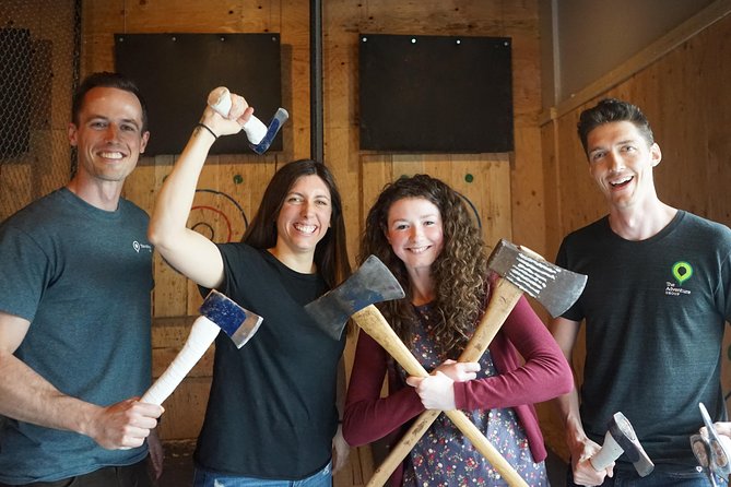 One Hour Axe Throwing Guided Experience in Whistler - No Experience Necessary