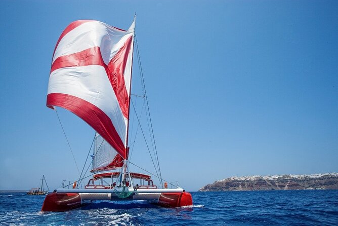 Santorini Cruise on Catamaran With BBQ & Open Bar - Swim and Snorkel Locations