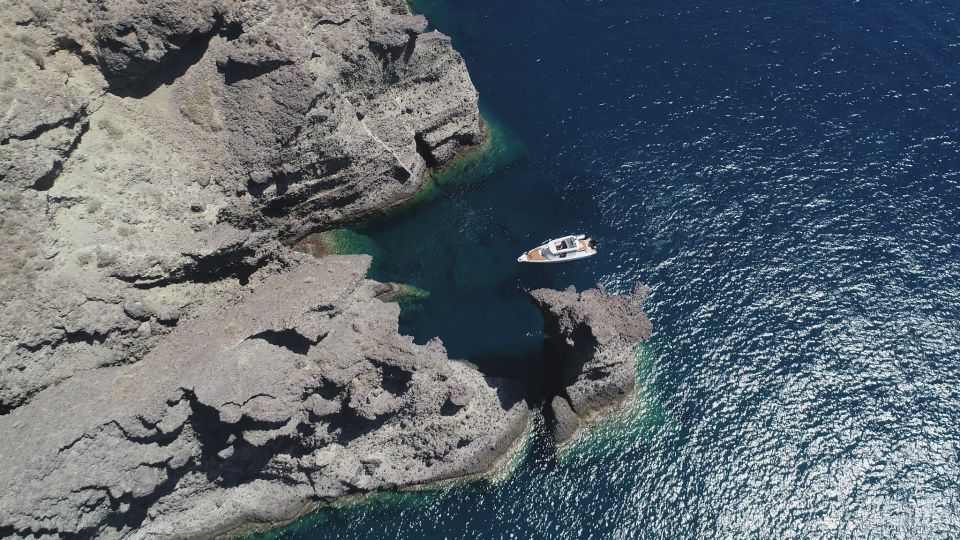 Santorini: Private Customizable Cruise With Meal & Drinks - Dining on Thirasia Island